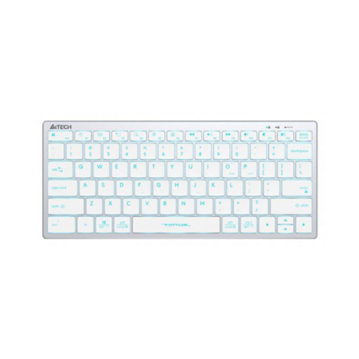Клавиатура A4Tech FX61-Ice (Анг/Рус, Проводное, Голубой )