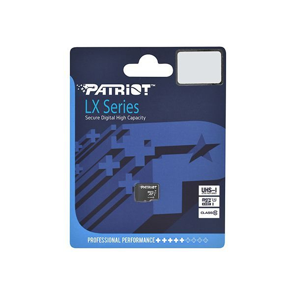 Карта памяти 128 ГБ Patriot PSF128GMDC10 MicroSD, Черный