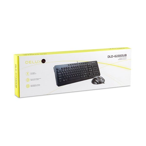 Клавиатура + мышь Delux DLD-6220OUB