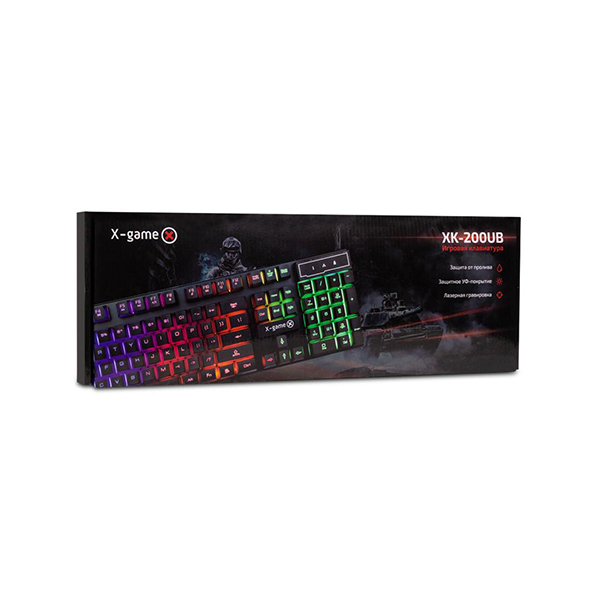 Клавиатура X-Game XK-200UB, Черный, USB