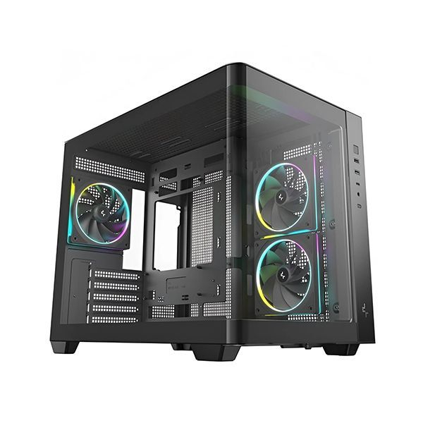 Корпус Deepcool CG330 3F, Mini-Tower, Без БП, Черный в Шымкенте от производителей  с доставкой по Казахстану