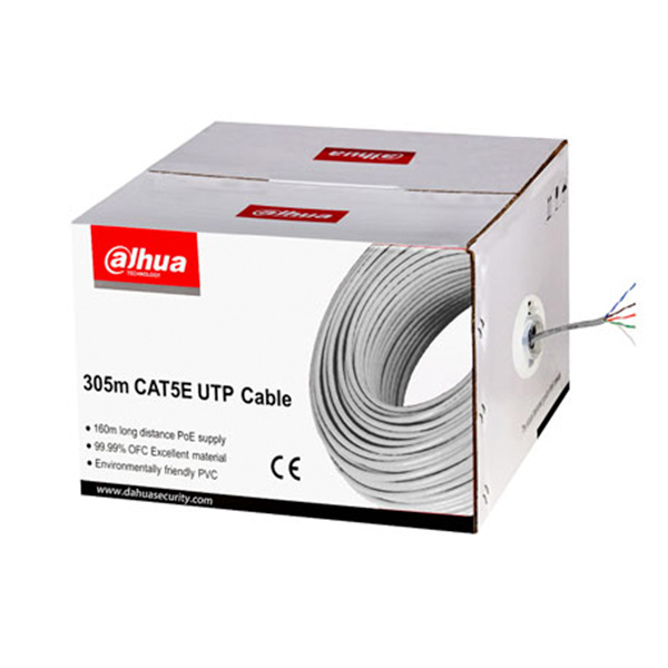 Кабель сетевой Dahua Неэкранированный (UTP) 5e 305м (бухта), DH-PFM920I-5EUN в Шымкенте от производителей  с доставкой по Казахстану