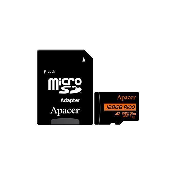 Карта памяти Apacer AP128GMCSX10U8-R 128GB с адаптером SD в Шымкенте от производителей  с доставкой по Казахстану