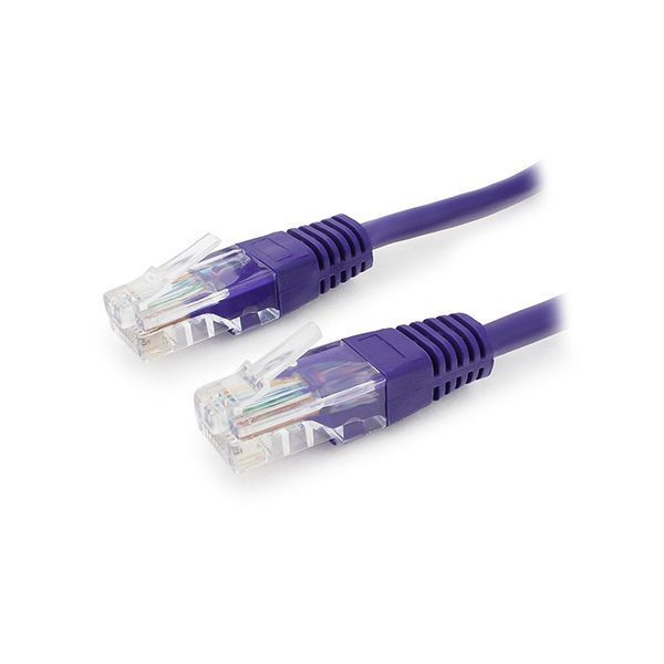 Патч-корд Cablexpert PP12-0.25M/V, фиолетовый ,Cable Patch cord UTP 5e-Cat 0.25 m в Шымкенте от производителей  с доставкой по Казахстану