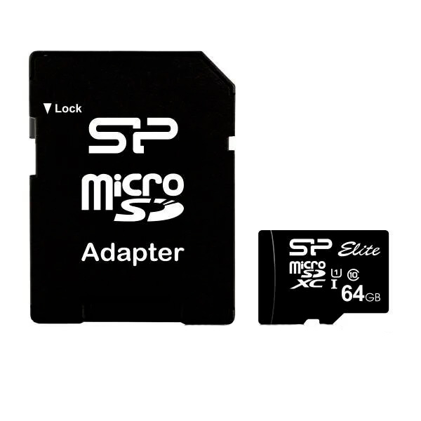 Карта памяти SDXC Silicon Power, SP064GBSTXBU1V10SP, 64GB, Class 10 ,MemoryCard micro+adapter в Шымкенте от производителей  с доставкой по Казахстану
