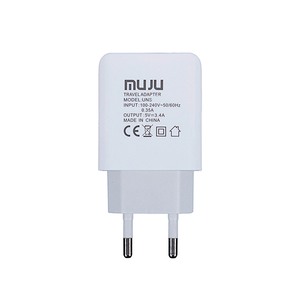 Зарядка с 220 на USB 5V/ 3.4A /1A UNS-618 Muju в Шымкенте от производителей  с доставкой по Казахстану