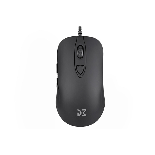 Мышь Dream Machines DM1 Pro BLACK <Оптический сенсор PMW3310DH, Плетеный шнур 1.8 m USB 5000 dpi> в Шымкенте от производителей  с доставкой по Казахстану