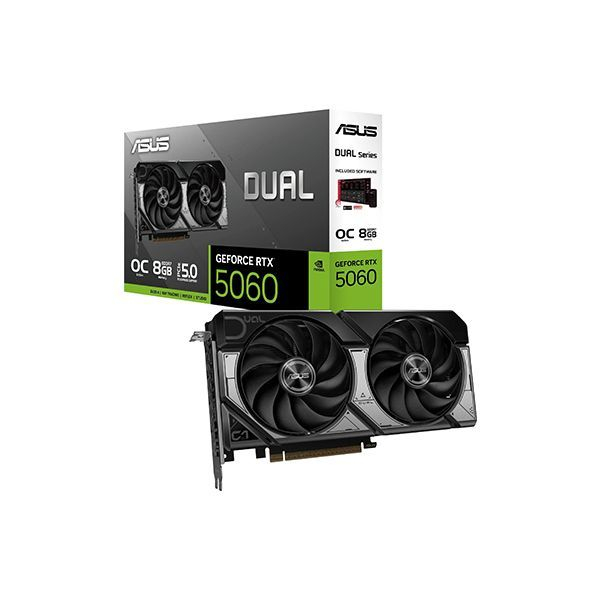 Видеокарта Asus DUAL RTX 5060 OC Edition DUAL-RTX5060-08G в Шымкенте от производителей  с доставкой по Казахстану