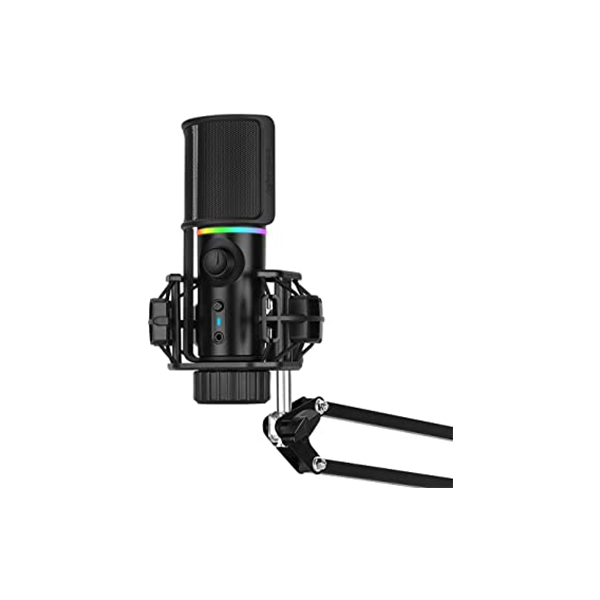 Микрофон, Streamplify, MIC Tripod, USB 2.0, RGB, Длина кабеля 180 см, Черный