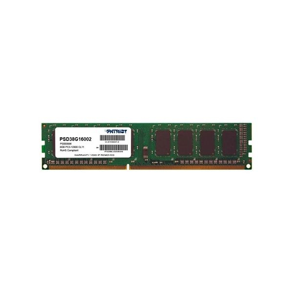 Оперативная память Patriot DDR3 8 ГБ 1600 МГц (PSD38G16002) в Шымкенте от производителей  с доставкой по Казахстану