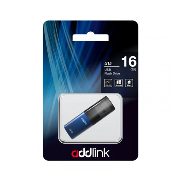USB Флешка 16 Гб. Addlink ad16GBU10V2, Фиолетовый, голубой