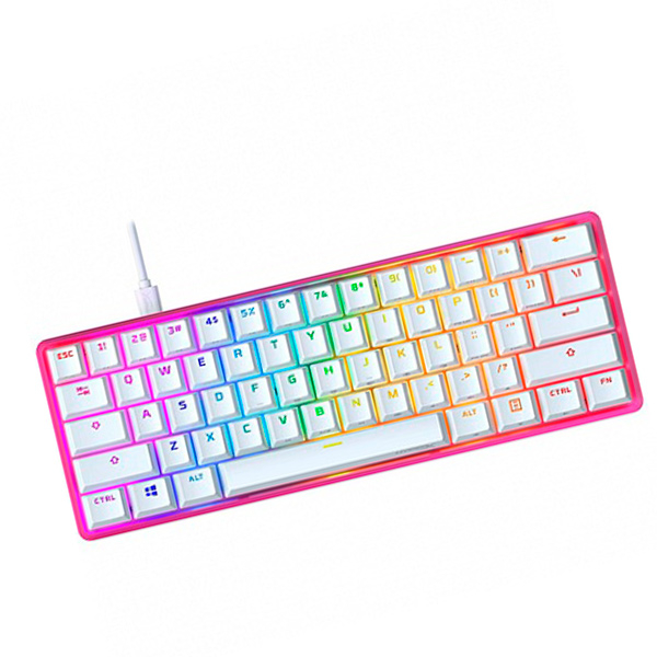 Клавиатура HyperX Alloy Origins 60 Pink (Анг, Проводное, Розовый) в Шымкенте от производителей  с доставкой по Казахстану
