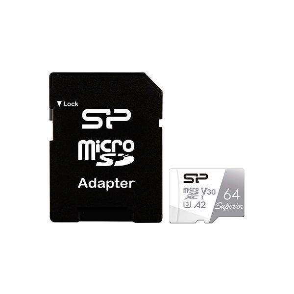 Карта памяти 64 ГБ Silicon Power SP064GBSTXDA2V20SP MicroSD, Черный в Шымкенте от производителей  с доставкой по Казахстану
