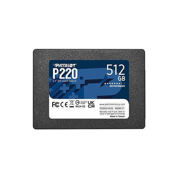 Твердотельный накопитель (SSD) Patriot P220S512G25 512 ГБ M.2 2280 в Шымкенте от производителей  с доставкой по Казахстану