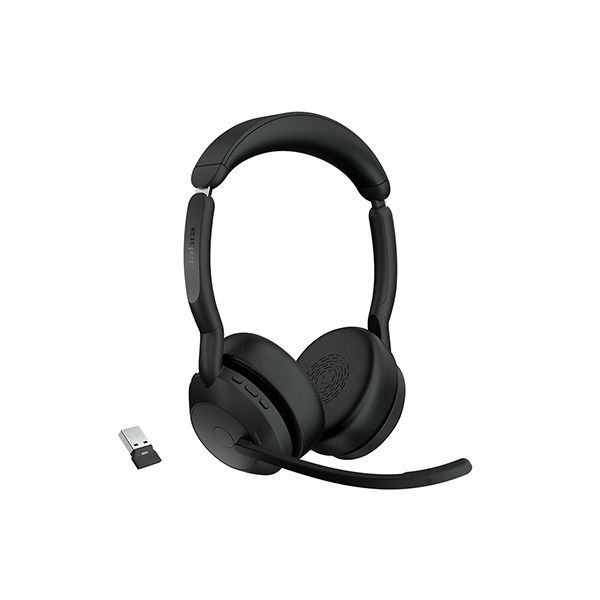 Гарнитура Jabra Evolve2 55, Link380a MS Stereo Stand в Шымкенте от производителей  с доставкой по Казахстану