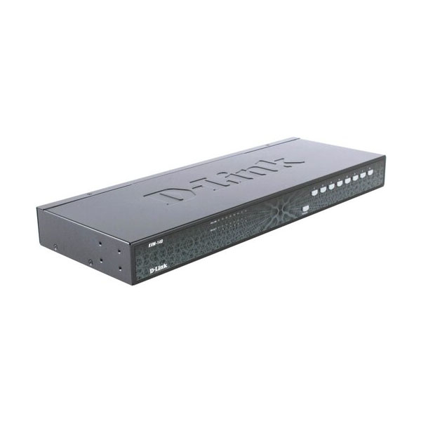 Переключатель D-Link KVM-140 [8-port PS/2 поддерживаемые кабели DKVM-CB15, DKVM-CB3, DKVM-CB]