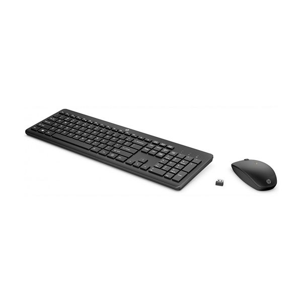 Клавиатура + мышь HP Europe 235 (Анг/Рус, Беспроводное, Черный)