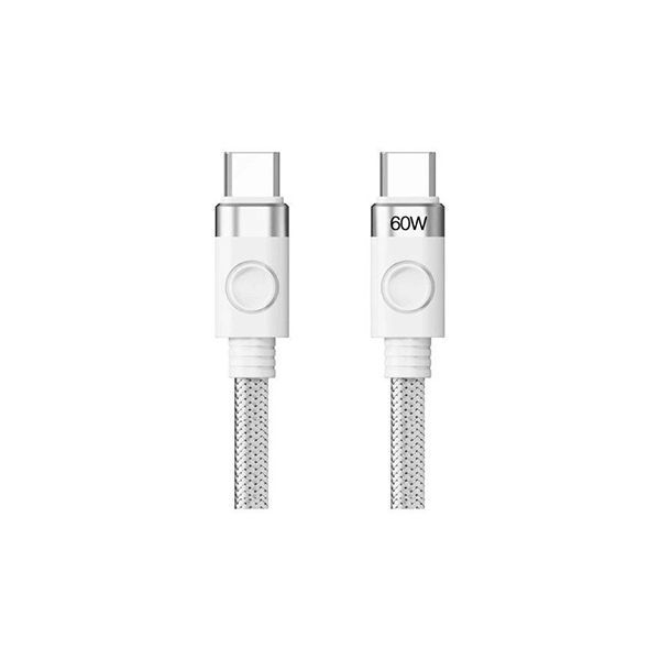 Кабель TypeC ORICO CDX-60CC-WH-BP <1М, PD60W, White> в Шымкенте от производителей  с доставкой по Казахстану