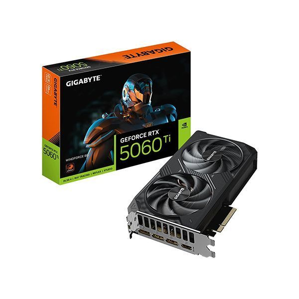 Видеокарта Gigabyte (GV-N506TWF2-8GD) RTX5060Ti WINDFORCE 8G в Шымкенте от производителей  с доставкой по Казахстану