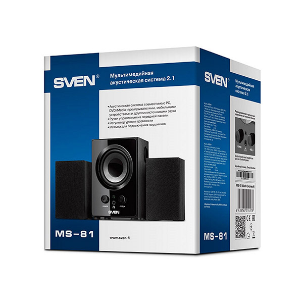 Акустическая система SVEN MS-81 (2.1) Черный в Шымкенте от производителей  с доставкой по Казахстану