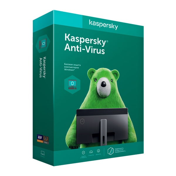 Антивирус Kaspersky Anti-Virus Box. 2-Desktop 1 year Base