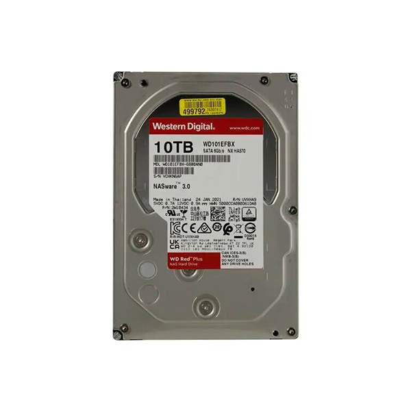 Жёсткий диск HDD 10 Tb SATA 6Gb/s Western Digital Red Plus WD101EFBX 3.5" 7200rpm 256Mb в Шымкенте от производителей  с доставкой по Казахстану