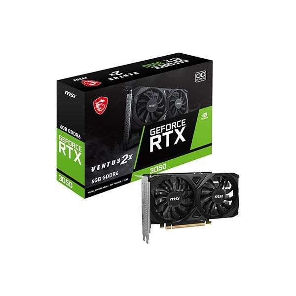 Видеокарта MSI GeForce RTX 3050 VENTUS 2X E 6G OC в Шымкенте от производителей  с доставкой по Казахстану