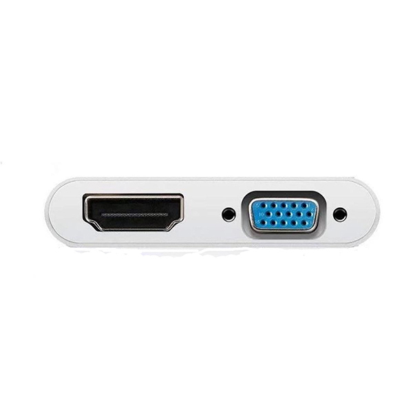 Adapter(Multiport) Super High Speed USB 3.1 Type C -to- HDMI / VGA (4K format  up to 4096 × 3072)