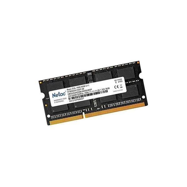 Оперативная память Netac DDR3 8 ГБ 1600 МГц (NTBSD3N16SP-08) в Шымкенте от производителей  с доставкой по Казахстану