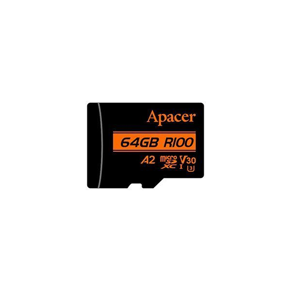 Карта памяти Apacer AP64GMCSX10U8-R 64GB с адаптером SD в Шымкенте от производителей  с доставкой по Казахстану