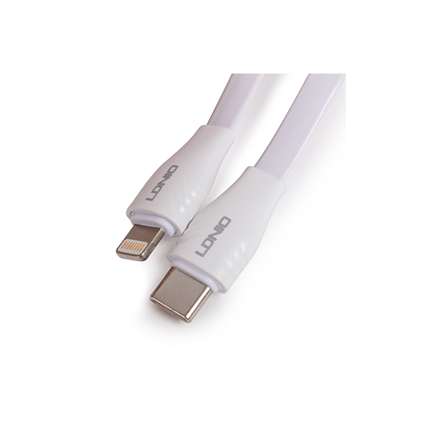 Интерфейсный кабель LDNIO Type-C to Lightning LC131-I 1м 30W Белый в Шымкенте от производителей  с доставкой по Казахстану