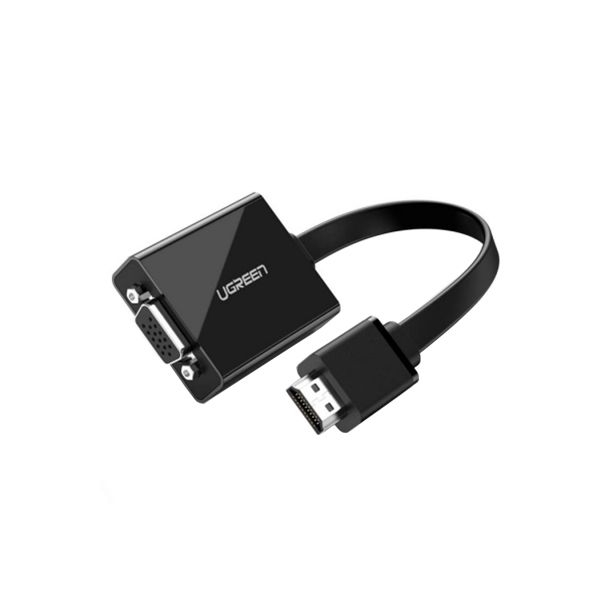 Конвертер UGREEN MM103 HDMI to VGA, 25cm, 40248, black в Шымкенте от производителей  с доставкой по Казахстану
