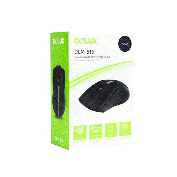 Мышь Deluxe DLM-516OUB, Серебристый, USB в Шымкенте от производителей  с доставкой по Казахстану