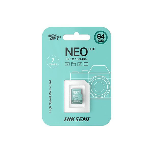 Карта памяти microSDXC 64GB, Hiksemi NEO LUXHS-TF-D3/64G (Hikvision) ,MemoryCard Class 10