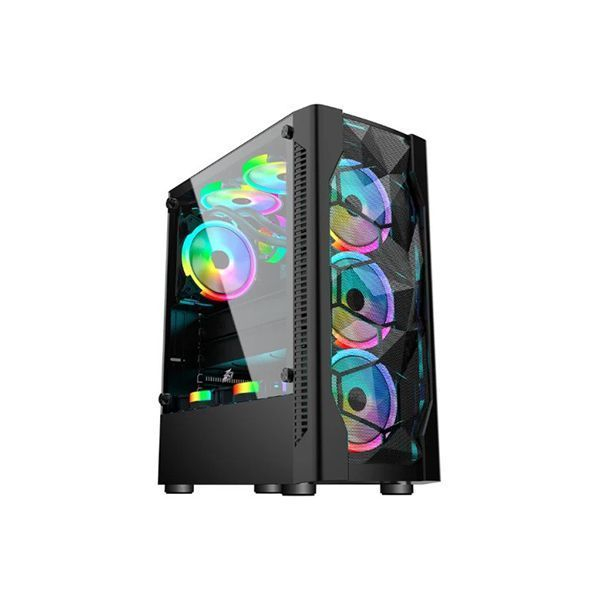 Компьютерный корпус 1STPLAYER D4 Black Без Б/П в Шымкенте от производителей  с доставкой по Казахстану