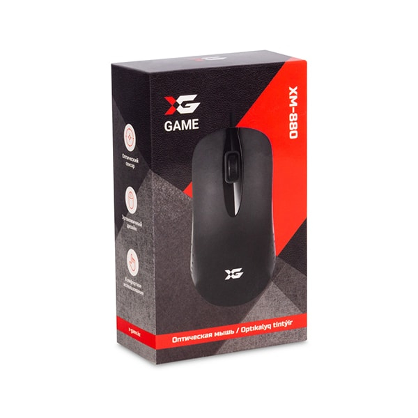 Мышь X-Game XM-880OUB, Черный, USB в Шымкенте от производителей  с доставкой по Казахстану