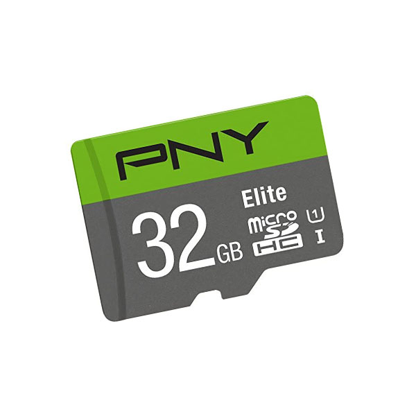 Карта памяти 32 ГБ PNY P-SDU32GU185GW-GE microSD, Черный