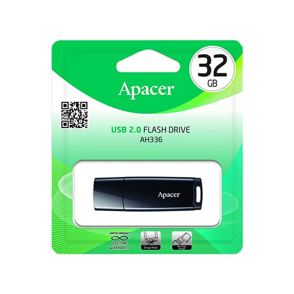 USB Флешка 32 ГБ Apacer AH336 USB 2.0, Черный