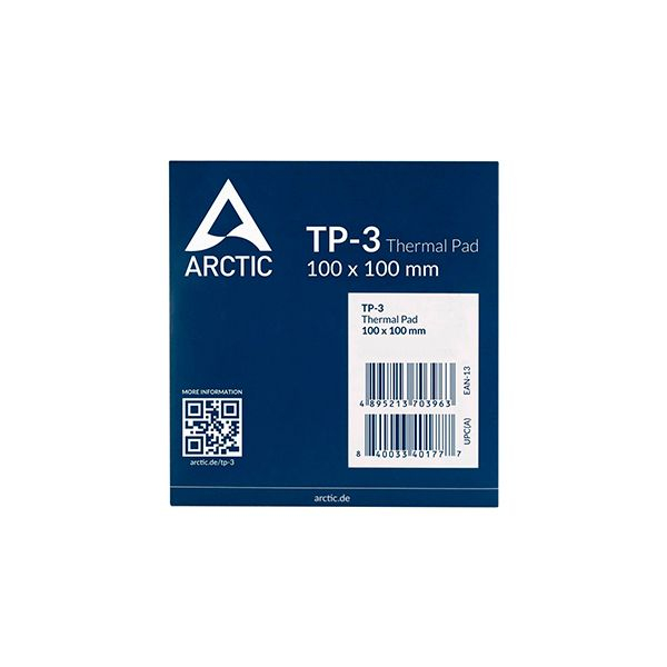 Термопрокладка ARCTIC TP-3, ACTPD00052A, 100x100х0.5mm, 3.4g/cm3 в Шымкенте от производителей  с доставкой по Казахстану
