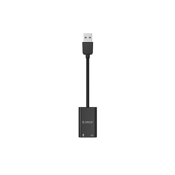 Звуковая карта внешняя USB ORICO SKT2-BK-BP <USB 2.0, 3.5mm microphone, 3.5mm earphone, 10cm, 26*43*12mm>