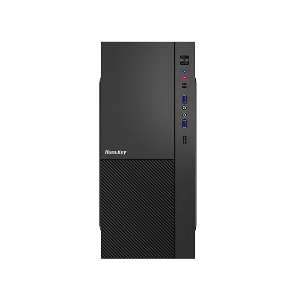 Корпус HuntKey HK320, Midi-Tower, Без БП, Черный в Шымкенте от производителей  с доставкой по Казахстану