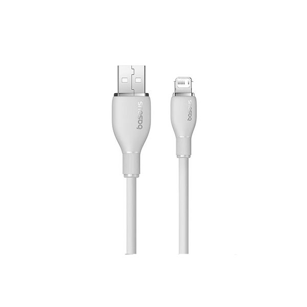 Интерфейсный кабель Baseus Pudding USB to iP 2.4A 2m White (P10355700221-B2) в Шымкенте от производителей  с доставкой по Казахстану