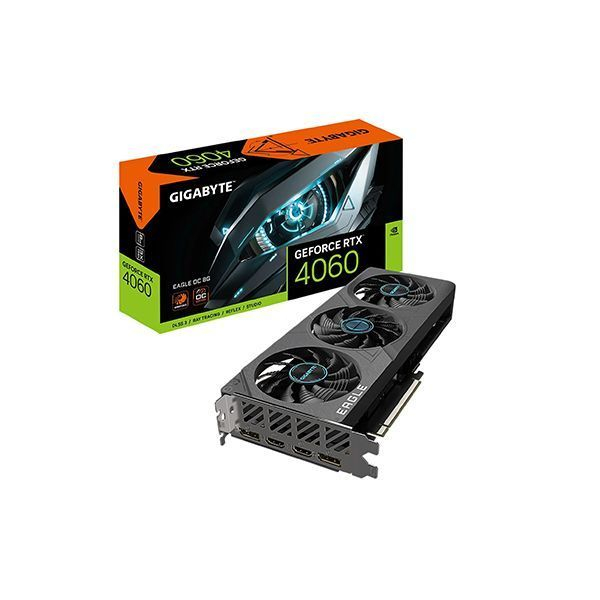 Видеокарта Gigabyte (GV-N4060EAGLE OC-8GD) RTX4060 EAGLE OC 8G в Шымкенте от производителей  с доставкой по Казахстану