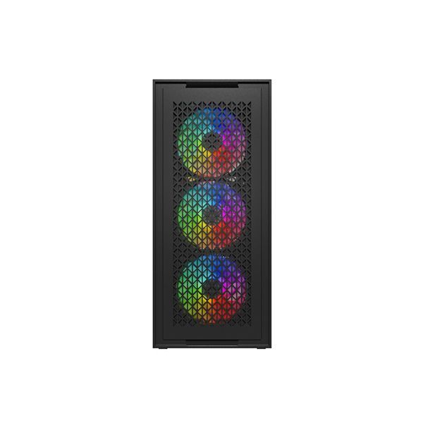 Корпус Wintek Moon PS195-5-B TG, ATX/MicroATX, USB 1*3.0/2*2.0, 0,45mm, 4*12cm RGB fan,Black