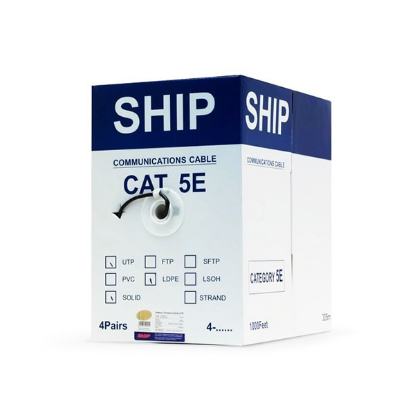 Кабель сетевой SHIP Неэкранированный (UTP) 5e 305м (бухта), D106 в Шымкенте от производителей  с доставкой по Казахстану
