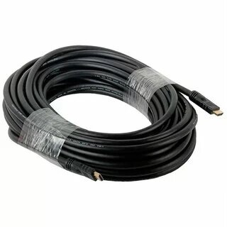 Кабель HDMI Cablexpert CC-HDMI4-20M, 20м, v1.4, 19M/19M, черный, позол.разъемы, экран, пакет