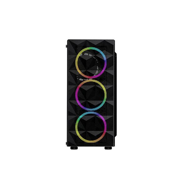 Корпус Wintek Spike G02 TG, Midi-Tower, Без БП, Черный в Шымкенте от производителей  с доставкой по Казахстану