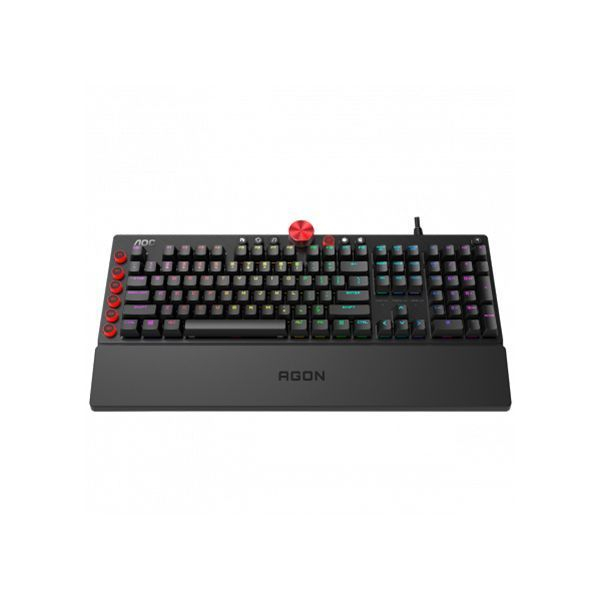 Игровая Клавиатура AOC AGK700, MX RED CHERRY 108 клавиш, RGB кабель 1,8м, USB2.0 AGK700DR2R в Шымкенте от производителей  с доставкой по Казахстану