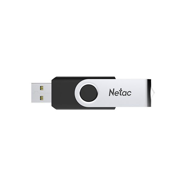 USB Флешка 8 ГБ Netac NT03U505N-008G-20BK USB 2.0, Черный, серебристый в Шымкенте от производителей  с доставкой по Казахстану