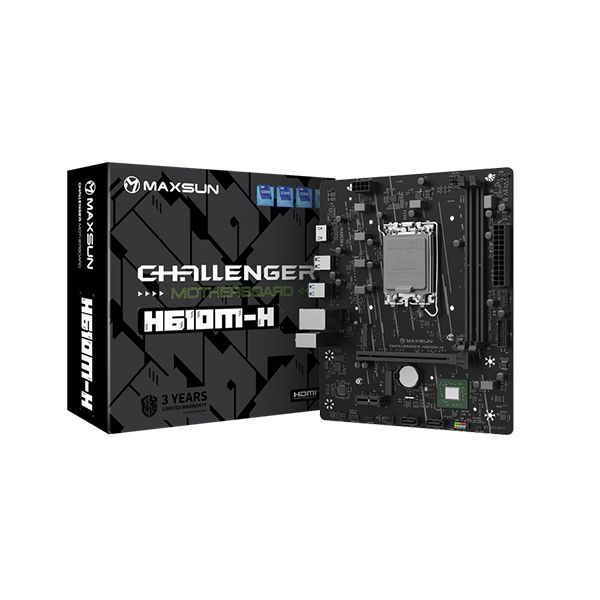 Материнская плата MaxSun Challenger H610M-H V1 LGA 1700 в Шымкенте от производителей  с доставкой по Казахстану